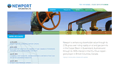 Desktop Screenshot of newport-exploration.com